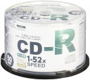 OHM オーム電機 CD-Rデータ用 52倍速 50P スピンドル入り PC-M52XCRD50S