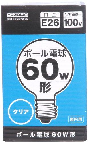YAZAWA �䥶�� YAZAWA�ܡ����ŵ�60W�����ꥢGC100V57W70(GC100V57W70)