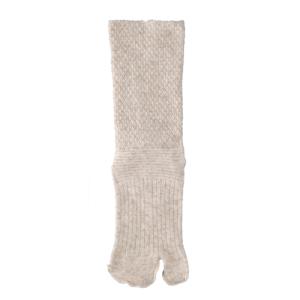 日本エンゼル 指付きウールくつ下 オートミール 22-24cm R-962