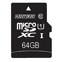 ADTEC アドテック microSDXCカード 64GB UHS-1 CLASS10 AD-MRXAM64G/U1