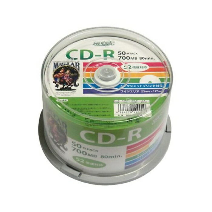 磁気研究所 データ用CD-R 52倍速 50枚 スピンドル HDCR80GP50(HDCR80GP50)