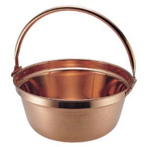 エムテートリマツ 1100101 MT 銅 山菜鍋(吊付) 30cm