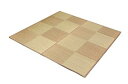 イケヒコ い草花ござカーペット 『DXパルコ裏貼CP』 ブラウン 江戸間2畳(約174×174cm) (裏:不織布)