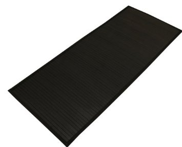 イケヒコ 竹 廊下敷 無地 糸なしタイプ 『ユニバース』 ブラック 80×240cm