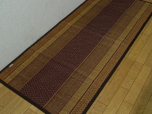 イケヒコ 純国産 い草の廊下敷き 『DXランクス総色』 ワイン 約80×440cm(裏:不織布)