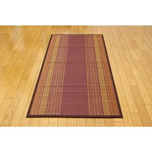 イケヒコ 純国産 い草の廊下敷き 『DXランクス総色』 ワイン 約80×540cm(裏:不織布)