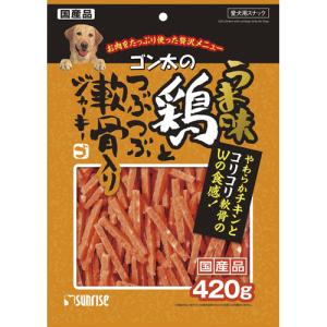 &nbsp;メーカー&nbsp;マルカン&nbsp;商品カテゴリ&nbsp;犬のおやつ＞ジャーキー&nbsp;発送目安&nbsp;3日〜4日以内に発送予定（土日祝除）&nbsp;お支払方法&nbsp;銀行振込・クレジットカード&nbsp;送料&nbsp;送料 小型(60)&nbsp;特記事項&nbsp;&nbsp;その他&nbsp;※※※※※※※※※※※※※※※※※ 仕様 ※※※※※※※※※※※※※※※※※ジャンル おやつ・サプリメント内容量 420g原産国 日本チキン ○