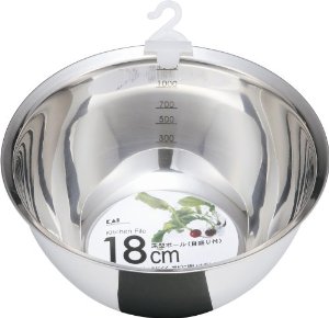 Rakuten - 貝印 (521620)カイ 深型ボール 目盛り付 18CM DF5405