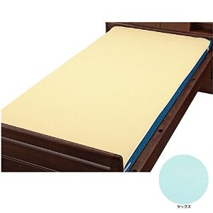 ウェルファン ベッドパッド型防水シーツ サックス W 0