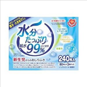 楽天ECJOY！楽天市場店ティー・エイチ・ティー 水分たっぷり純水99％おしりふき80枚x3P （化粧品）