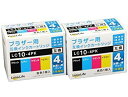 ワールドビジネスサプライ Luna Life ブラザー用 互換インクカートリッジLC10-4PK 4本パック×2 お買得セットLN BR10/4P*2PCS
