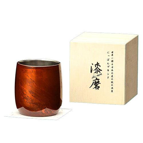 アサヒ 漆磨(シーマ) 2重構造ロックカップダルマ 1客 赤漆・SCW-D502 (8644bf)