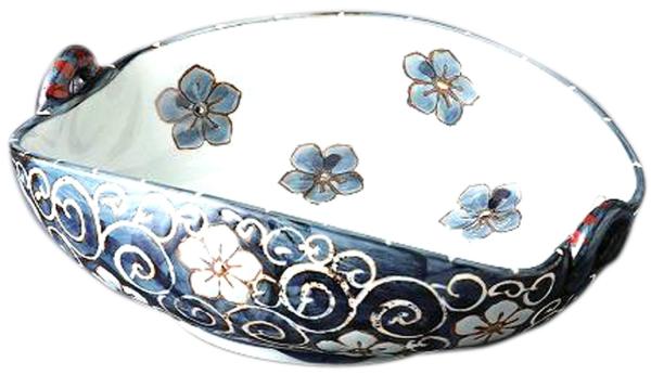 西海陶器 唐草桔梗 菓子鉢 K88-55548