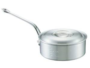 中尾アルミ製作所 アルミ キング 浅型 片手鍋(目盛付)21cm 94200 1個