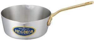 中尾アルミ製作所 キングデンジ 雪平鍋(目盛付)15cm 4824300 1個