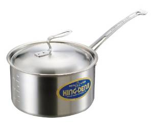 中尾アルミ製作所 ニューキングデンジ 深型片手鍋(目盛付)21cm 4328200 1個