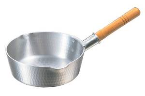 中尾アルミ製作所 アルミ 底平 浅型打出 雪平鍋(目盛付)18cm 3026400 1個