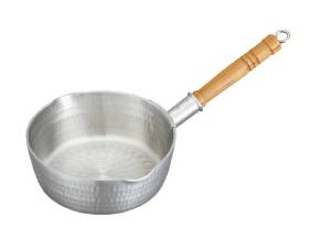 中尾アルミ製作所 アルミ 底平 浅型打出 雪平鍋(目盛付)30cm 3026800 1個