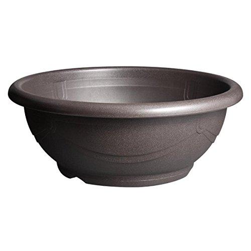 スドー S-5576 メダカ鉢 黒茶 18号 23L