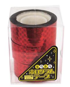 エヒメ紙工 ホログラムテープ 20m 赤 (HOT-R)