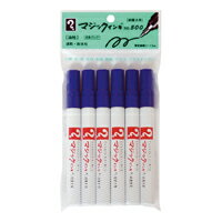 寺西化学 マジックインキNO500 青 6本パック (M500-T3-6P)