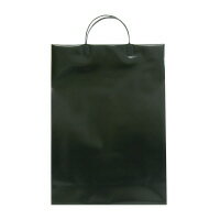 マツシロ 無地ビニールバッグ L クロ (475234)