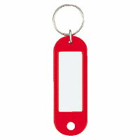 コクヨ　キーホルダー型名札　片面表示用　赤　ナフ−200R【入数:50】