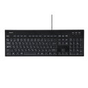 BUFFALO バッファロー USB接続 有線スタンダードキーボード 丸洗い対応モデル ブラック(BSKBU12BK)