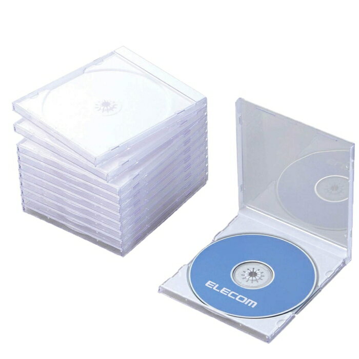 ELECOM エレコム CD/DVDプラケース/1枚