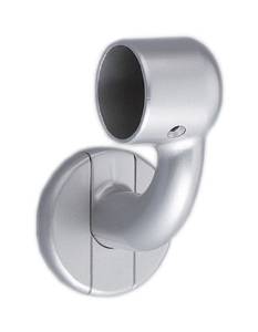 シロクマ C形首振ブラケットL止(右) 35Φシルバー BR-612R