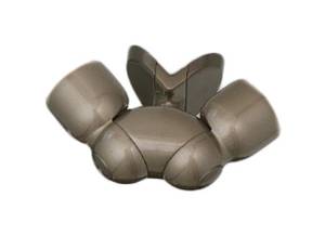 シロクマ C形ブラケットL出隅フレシキブル 35Φアンバー BR-616