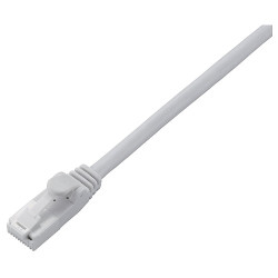 【在庫限即納】ELECOM エレコム EU RoHS指令準拠 CAT5E対応 爪折れ防止 LANケーブル 10m/簡易パッケージ仕様(ホワイト)(LD-CTT/WH10/RS)