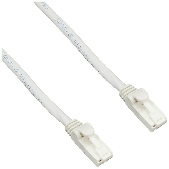 ELECOM エレコム EU RoHS指令準拠 CAT6対応 爪折れ防止 LANケーブル 10m/簡易パッケージ仕様(ホワイト)(LD-GPT/WH10/RS)