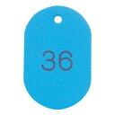 共栄プラスチック 番号札 大(41×60mm) 番号入り スカイ 1組(50枚入)
