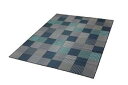 イケヒコ 純国産 袋織 い草ラグカーペット 『京刺子』 ブルー 約191×300cm