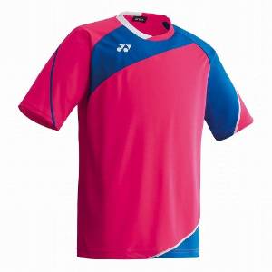 Rakuten - YONEX ヨネックス (FW1004J/122)ヨネックス ジュニアゲームシャツSS　カラー：ブライトピンク　サイズ：J160