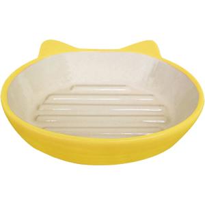 Tableware - プラッツ ペットレジオスデザイン イージーダイナーキャットディッシュ イエロー