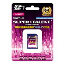 SUPER TALENT X[p[^g UHS-I SDXC[J[h 64GB Class10 ST64SU1P