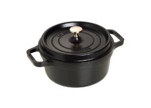 staub (ストウブ) ストウブ　ピコ・ココット　ラウンド22cm　黒40509－305【RST3407】