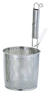 三宝産業 エコクリーンパイプ柄パンチング底平煮ざるS UK18-8【AEK1803】