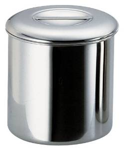 本間製作所 エコクリーン18−8内蓋式キッチンポット（目盛付）8cm【AEK1101】