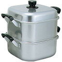 アカオアルミ アルマイト角型蒸器30cm 一重【AMS71301】