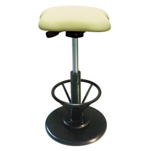 Stools - ルネセイコウ ツイストスツールラフレシア3R(フットレスト付き) TWS-190R アイボリー/ブラック