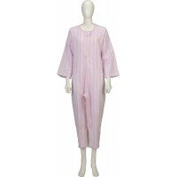 竹虎ヒューマンケア 竹虎 ソフトケアねまき両開きファスナー薄手 ピンク 大きいサイズ 105884・L (1160bi)