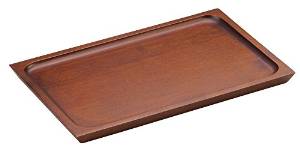 ヤマコー 木製カフェトレイ　ノーマルブラウン【PKH0101】