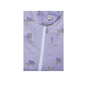 幸和製作所 テイコブ エコノミー上下続き服 UW01PU-M 花柄パープル M