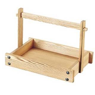 雅漆工芸 ネズコ　手付カスター台　大【PKS16001】