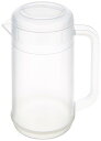 本間冬治工業 0309002 BKポリカ丸型ウォーターピッチャー2.1L クリアー