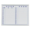 馬印 MAJI series S(マジシリーズS)壁掛 予定表(月予定表)ホワイトボード W610×H460mm MH2Y (8859bl)