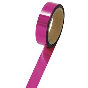 タカ印 メッキテープ 25mm幅 50m 桃 40-4482